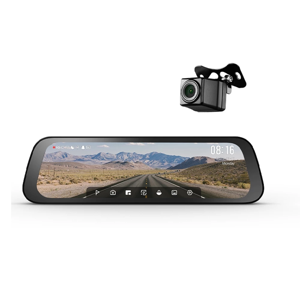 70mai Rearview Dash Cam S500 Type-c 1944P 3K ภาพถอยรถ กล้องมองหลัง กล้องคู่บันทึก HDR ตรวจสอบการจอดรถตลอด 24H