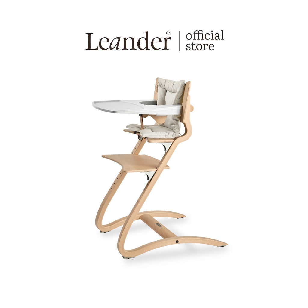 Leander Classic High Chair Natural Set เก้าอี้สูงคลาสสิก เซตสีน้ำตาล ...
