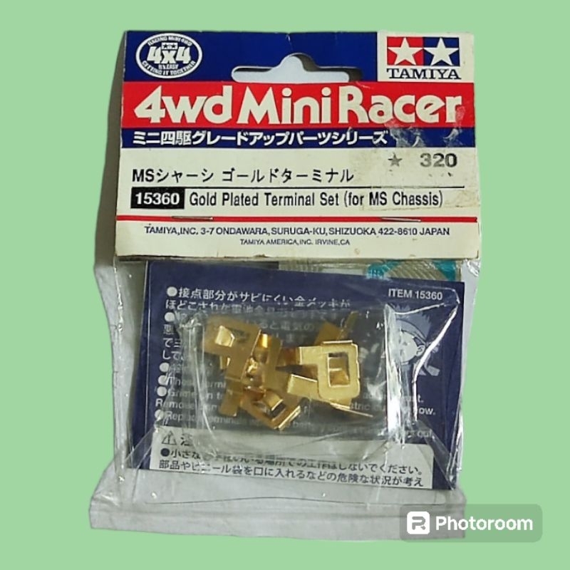 ทามิย่า 15360 TAMIYA Mini 4WD Gold Plated Terminal Set (for Ms Chassis ...