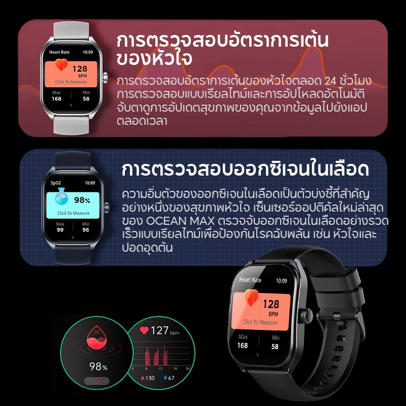 Aolon Curve 2.01 นิ้ว สมาร์ทวอทช์ นาฬิกาจอโค้ง นาฬิกาวิ่ง นาฬิกาสมาร์ทวอทช์ ตรวจสุขภาพ สมาทวอช smartwatch ภาษาไทย https://wayoza.com