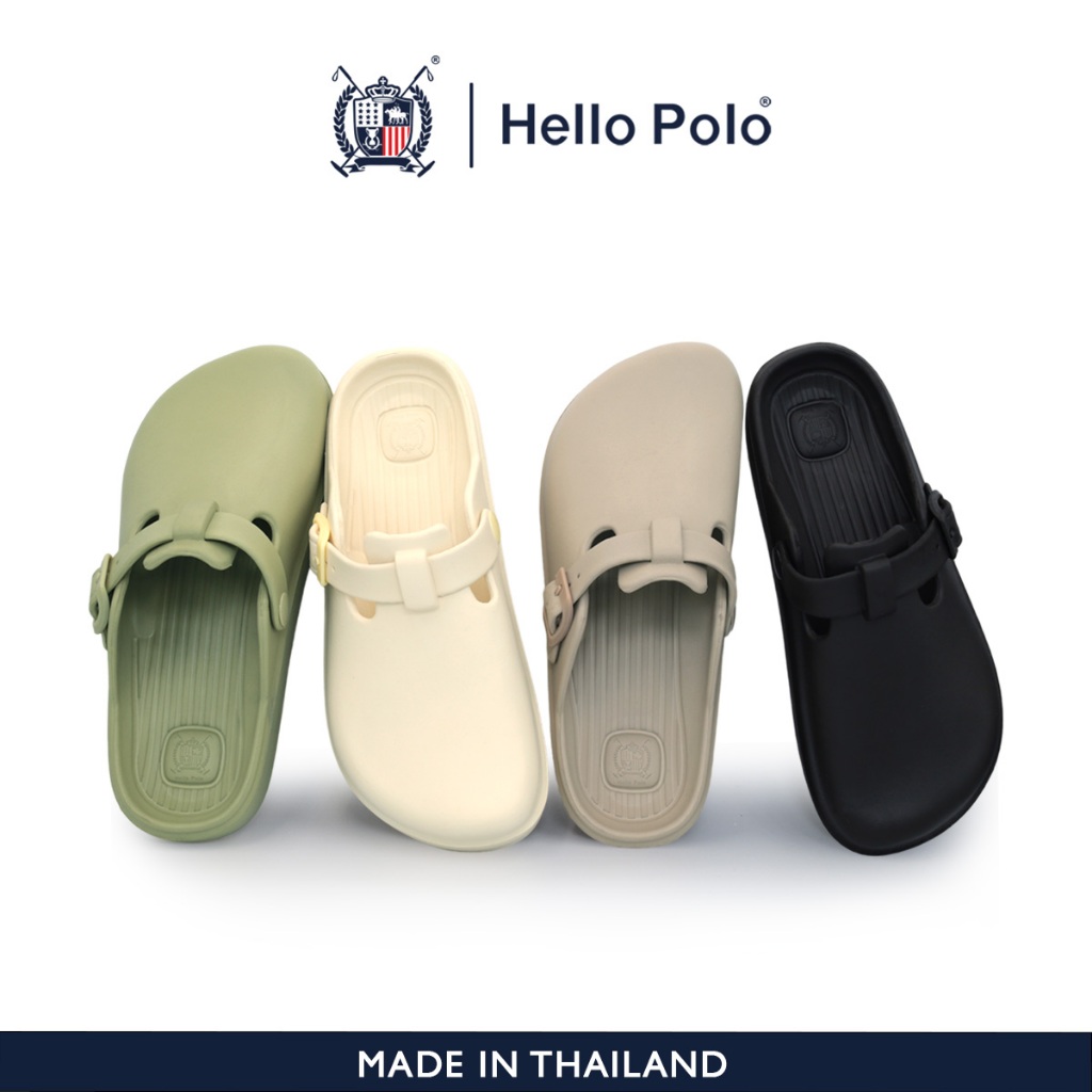 Hello Polo แฟชั่นฤดูร้อนสำหรับผู้ ผู้หญิง รองเท้าแตะกันลื่น, เบาสบาย ทน ...