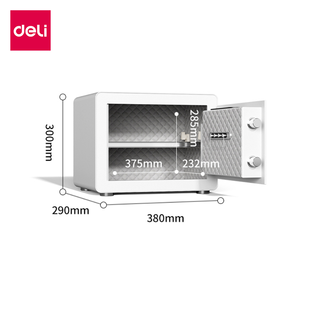 Deli รุ่น AE800, AE801, AE802, AE803 ตู้เซฟนิรภัยสแกนลายนิ้วมือ กันไฟ ระบบดิจิตอล แผงประตูหนาพิเศษ มอบความปลอดภัยสูงสุดให้ทรัพย์สินของคุณ