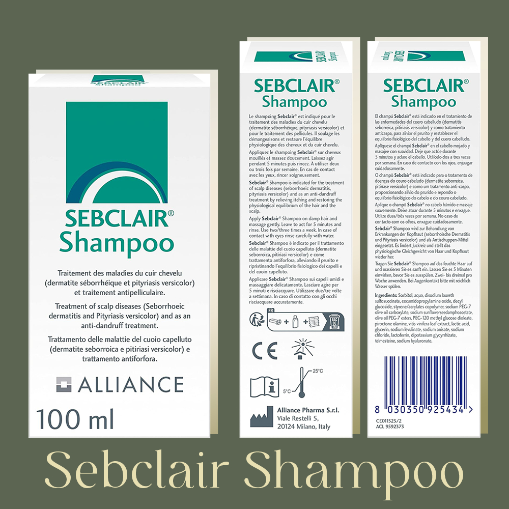 Sebclair Shampoo แชมพูเซ็บแคลร์ Shampoo for Sebderm (Seborrheic ...