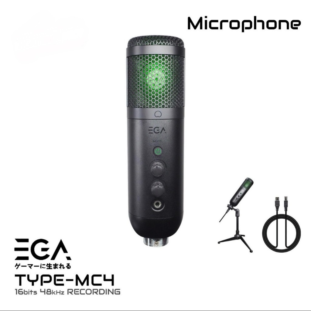 EGA TYPE MC4 ไมโครโฟนคอมพิวเดอร์ Microphone Condenser 48kHz 16bit รับ ...