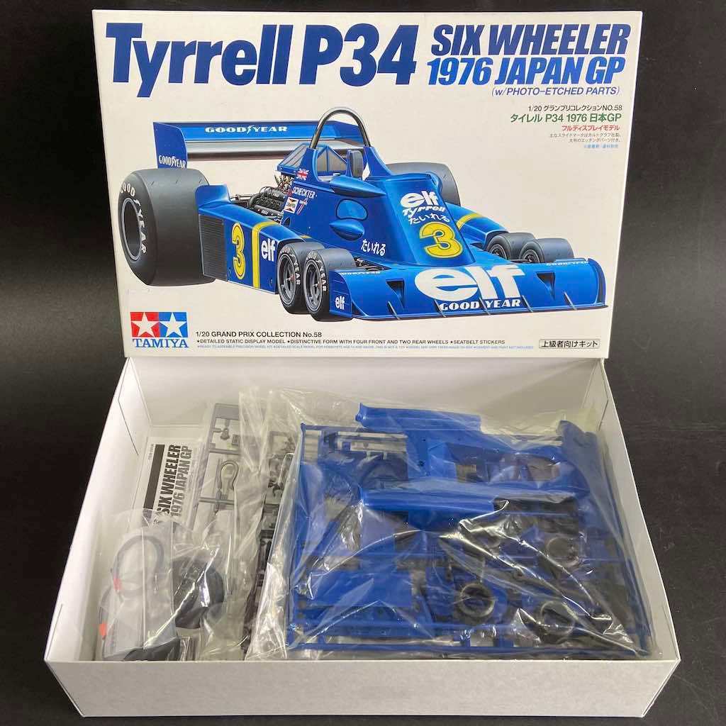 🏆 TAMIYA 20058 ชุดประกอบจำลองมาตราส่วน 1:20 Tyrrell P34 SIX 🏆 TAMIYA 20058 ชุดประกอบจำลองมาตราส่วน 1:20 Tyrrell P34 SIX