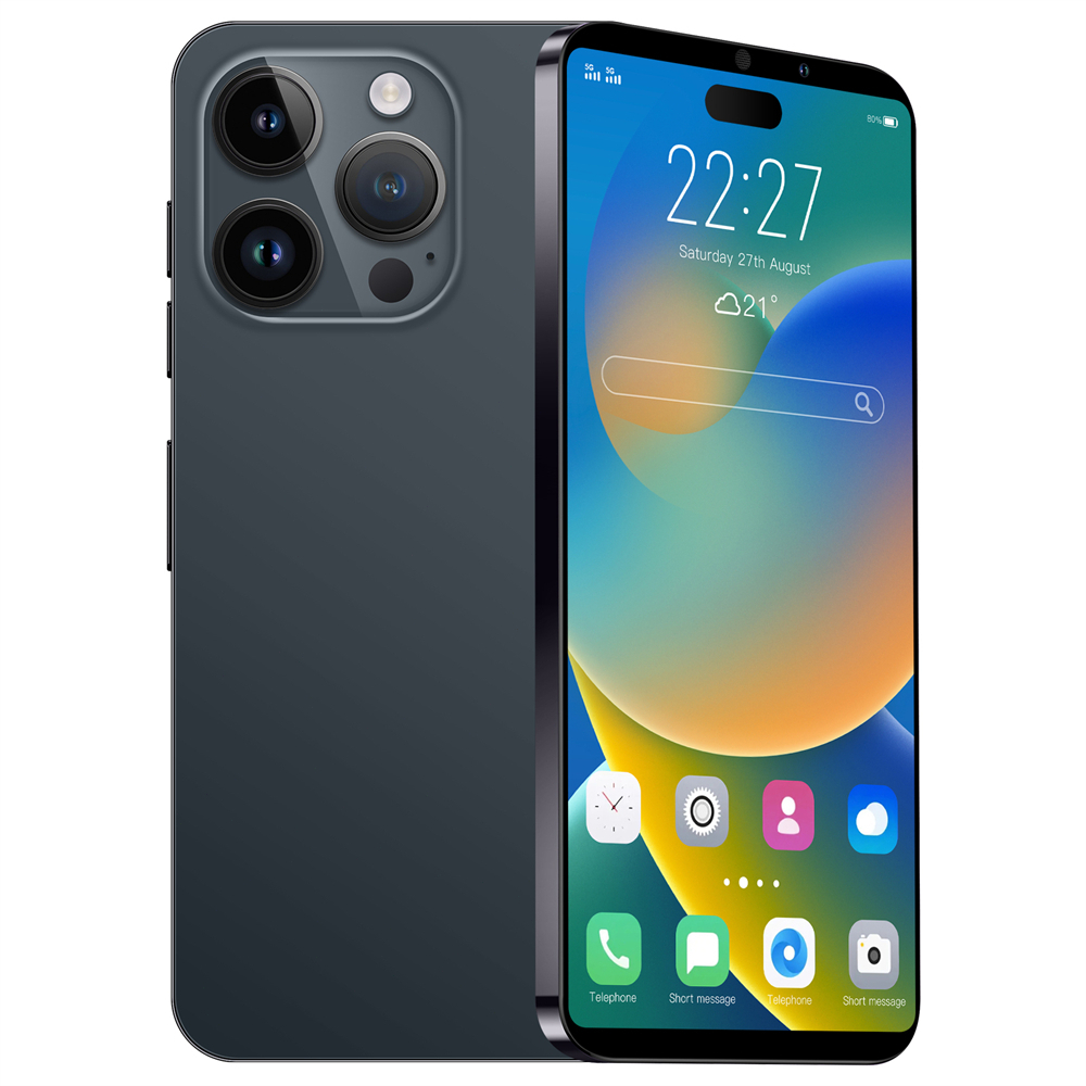 i15Pro 5G โทรศัพท์มือถือ 16GB + 1TB 7.3 นิ้ว 50MP + กล้อง 2MP 6800mAh ...