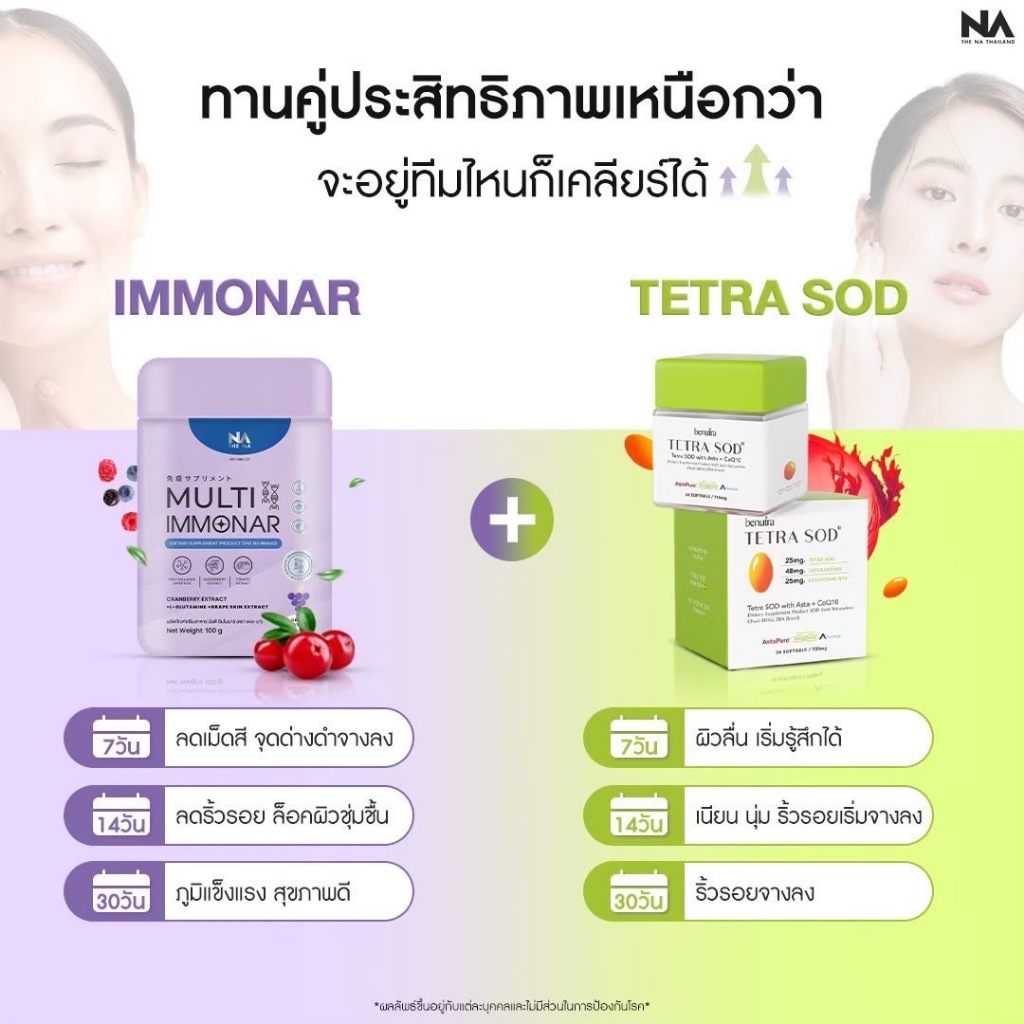 Benutra บีนูทร่า TETRA SOD with Asta+ CoQ10 เม็ดส้มกู้ผิว ผิวฉ่ำดูโกลว์ ...