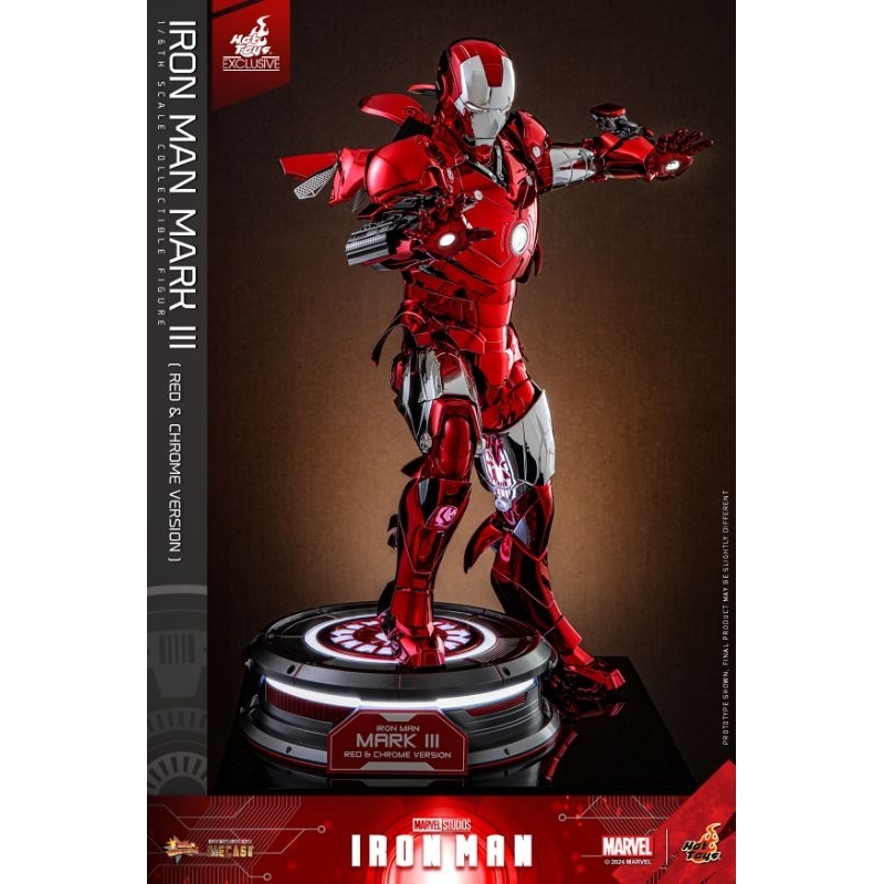 Hot Toys MMS744D64 Iron Man Mark III (Red & Chrome Hot Toys MMS744D64 Iron Man Mark III (Red & Chrome