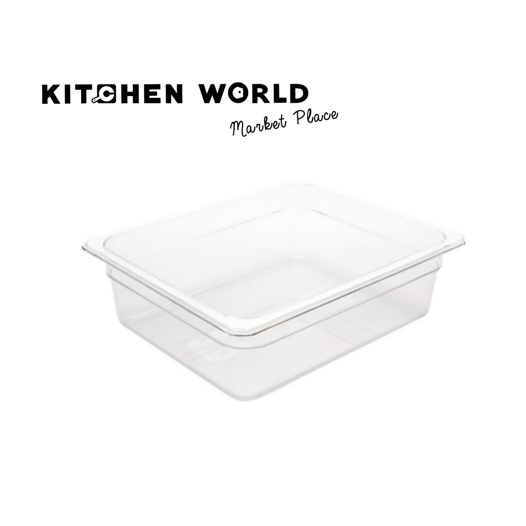 Polycarbonate Containers GN 1/2 x 100 mm.dim 325x265x100 mm. /ถาดโพลี ...