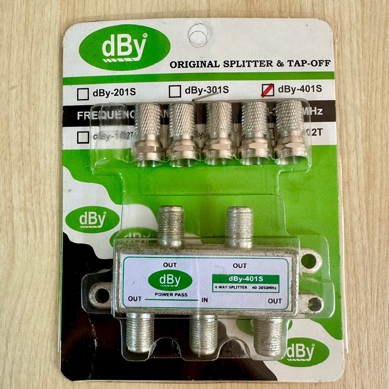 [สินค้าเก่าเก็บ สภาพดี] dBy TV Splitter รุ่น dBy-401S แยกสัญญาณ ทีวี RF ...