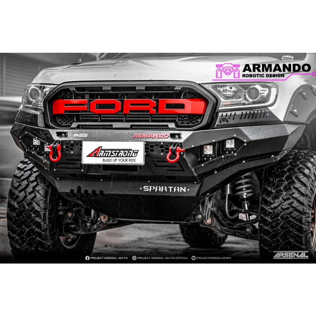 ARMANDO SPARTAN กันชน FORD RANGER T6 T7 2015 2018 พร้อมห่วง+กันแคร้ง ...