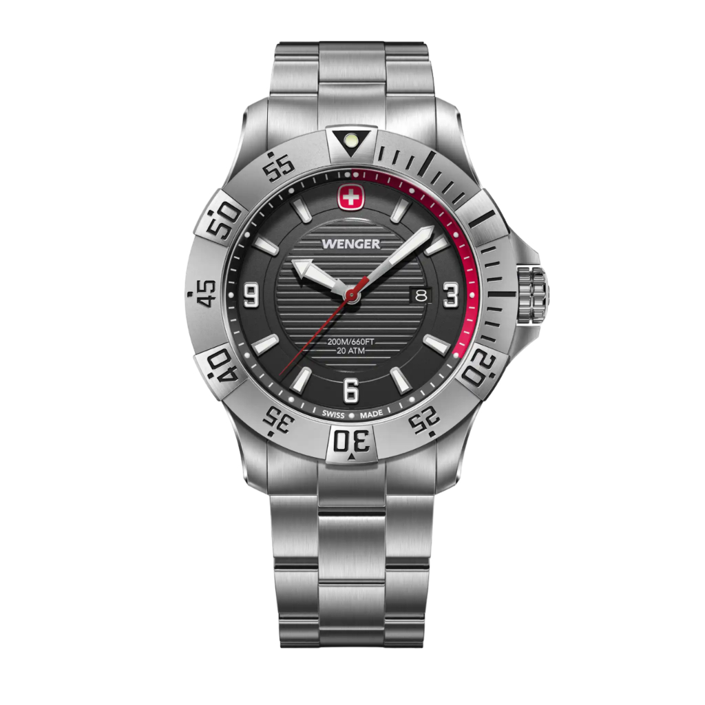 Stainless Steel Reloj Wenger Swiss Wenger SEAFORCE 43mm Water