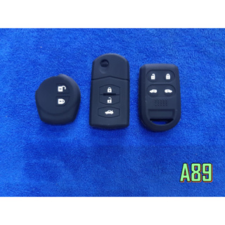 ซิลิโคนหุ้มกุญแจ ของรถยนต์ (1แพ็คมี3ชิ้น) สินค้ามาตามรูป A89  A90  A91  A92