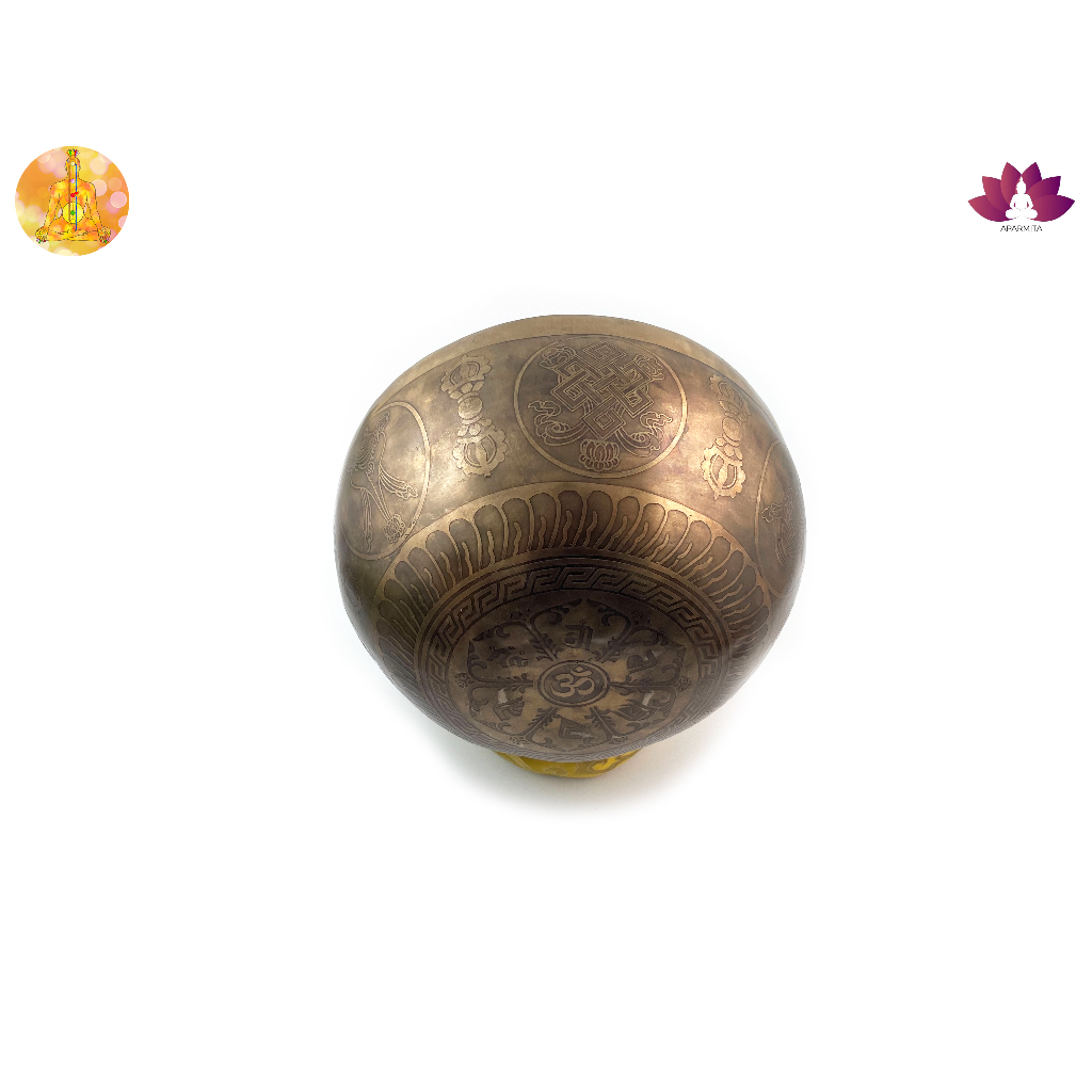 ขันทิเบตแฮนด์เมด-ขนาด19ซม-น้ำหนัก962กรัม-ชามทำสมาธิแฮนด์เมด-tibetan-handmade-singing-bowl