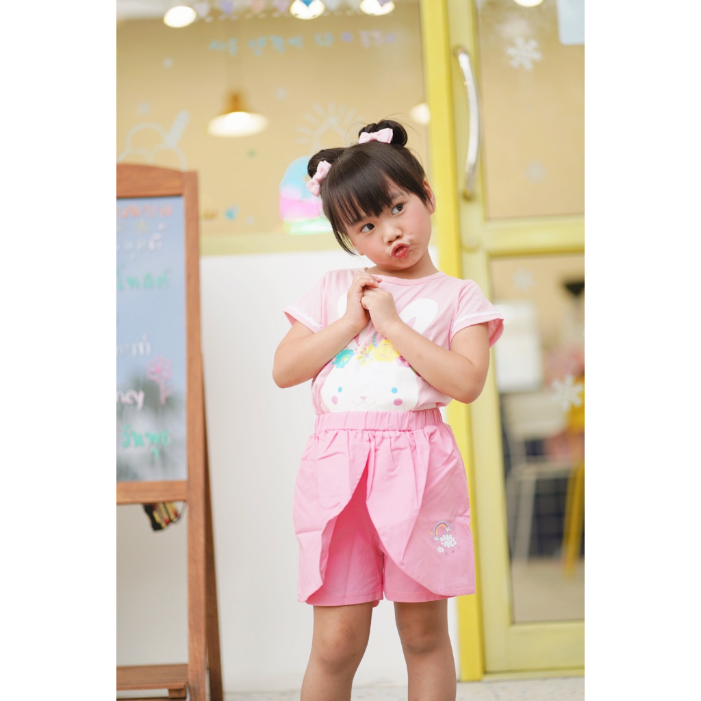 eclat-เสื้อยืด-คอกลม-กระดุมคอหลัง-พิมพ์ด้านหน้าเพิ่มกริตเตอร์-เด็กผู้หญิง-1-6ปี-ผ้าcotton100-เจอร์ซี่-sku6835