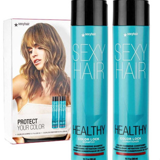 Sexyhair Color Lock  300ml แชมพูล็อคสีผมปราศจากสารซัลเฟตทำลายสีผม ถนอมผมให้นุ่ม สีสวยสดเสมอ แพคเกจใหม่