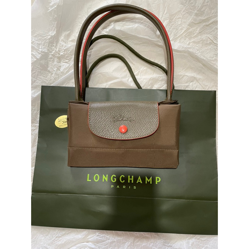 Le Pliage Green M Tote bag Wheat - Recycled canvas (L2605919A81)