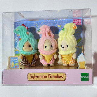 [หายาก] ซอฟท์ครีม Sylvanian Families 35th Anniversary Baby Trio