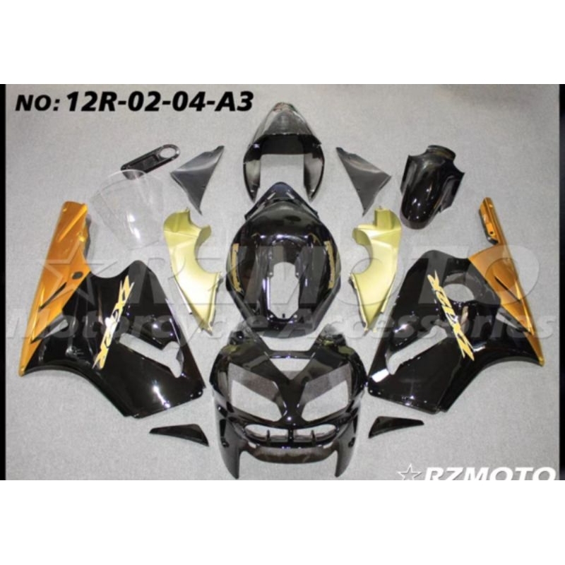 ชุดแฟริ่ง-kawasaki-ninja-zx12-rปี02-06-ชุดสีแต่งเปลือกมอเตอร์ไซค์วัสดุ-absครอบเฟรมด้านหน้าหลังขวาซ้ายของแต่งและอะไหล่