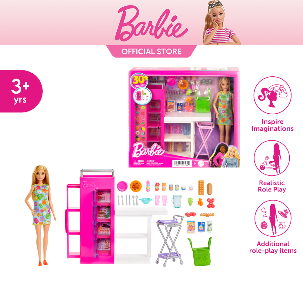 Barbie Doll And Ultimate Pantry Playset บาร์บี้ เพลย์เซตห้องเก็บอาหาร