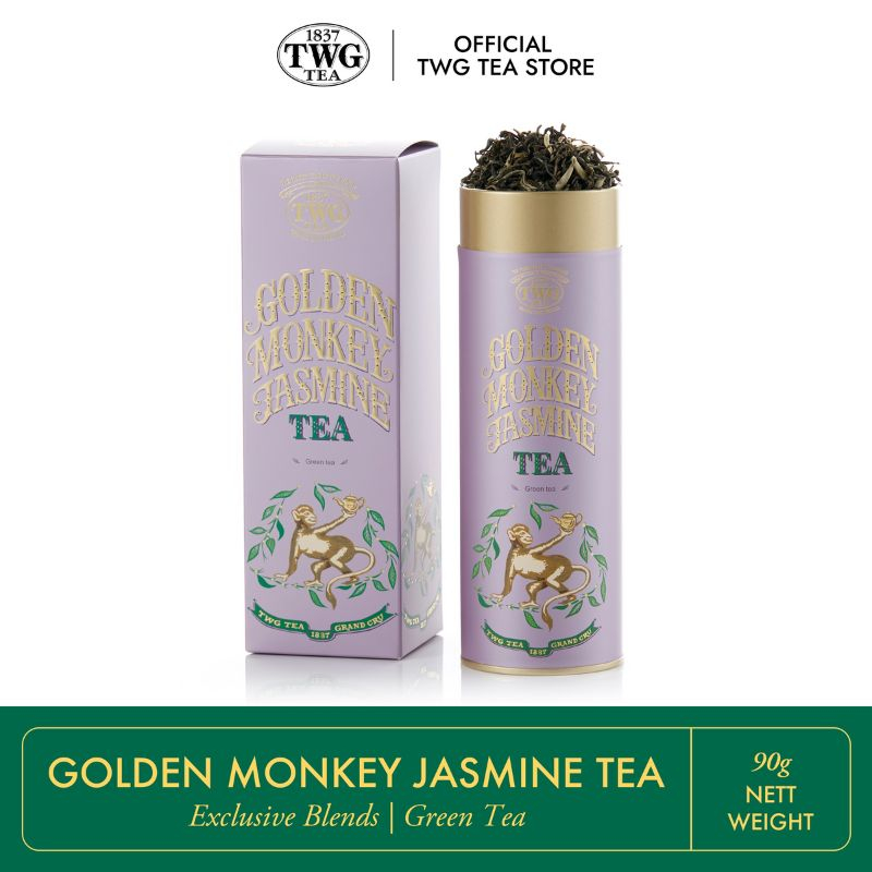 TWG Tea Golden Monkey Jasmine, Loose Leaf Green Tea Blend in Haute