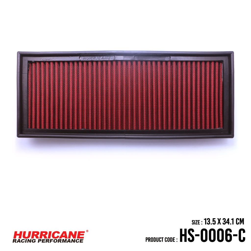 hurricane-กรองอากาศสแตนเลส-ผ้าแดง-audi-seat-skoda-volkswagen-hs-0006