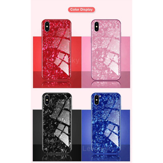 A2zShop Vivo V15 V15 Pro (จากประเทศไทย) เกราะป้องกันเปลือกชั้นหินอ่อน Marble Layer Shell Shield Phone Case Back Cover