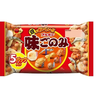 เซมเบ้ญี่ปุ่น รวมรส BOURBON Ajigonomi rice crackers 5pcs. / KAMEDA TSUMAMI DANE 6pc