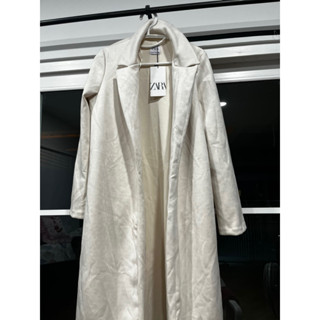 เสื้อคลุมหนังกลับ zara xs
