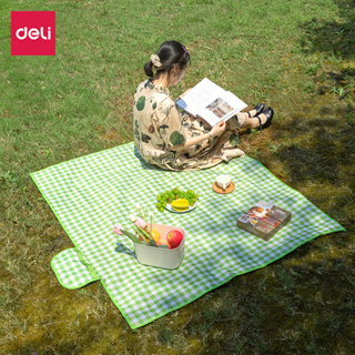ผ้าปูปิคนิคกันน้ำ เสื่อชายหาด เสื่อพับปิกนิค picnic mat นั่งในสวน นอกบ้าน ขนาด 130x150 150x200 200x20ซม. anjou_