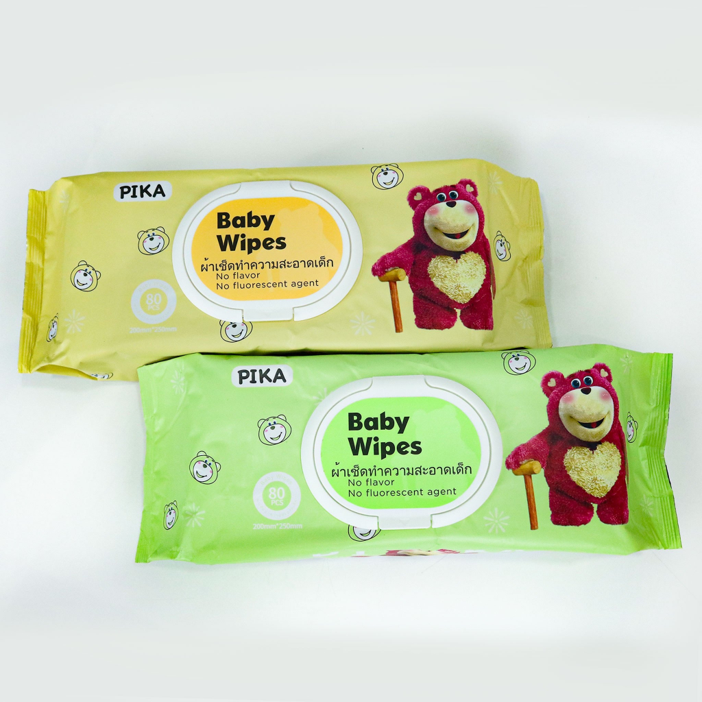 กระดาษทิชชู่เปียก-pika-ห่อใหญ่-ผ้าเปียกเช็ดทำความสะอาด-baby-wipes-พร้อมส่ง-จ้า