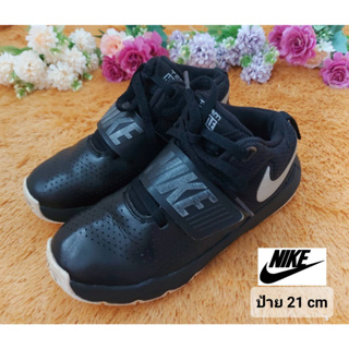 [ป้าย 21 cm] รองเท้าเด็ก Nike สีดำเงาสวย