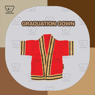 Graduation Gown ชุดครุยตุ๊กตาสีแดง