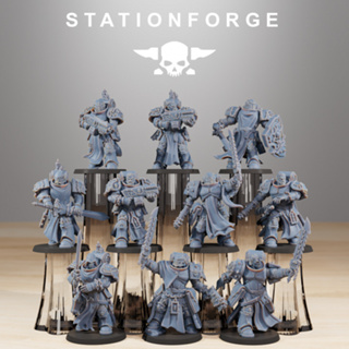 Grimdark scifi miniatures (Socratis Crusaders) - High quality and detailed 3d print miniature war game - StationForge