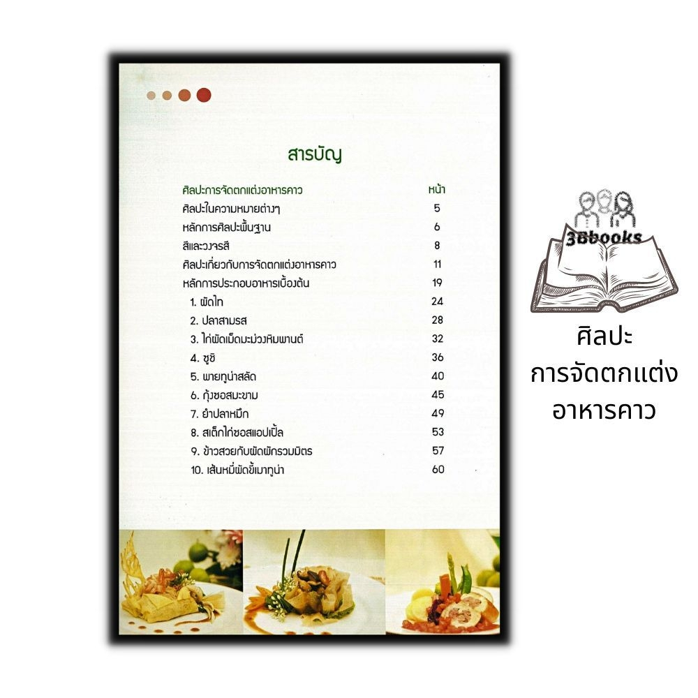 หนังสือ-ศิลปะการจัดตกแต่งอาหารคาว-ศิลปะการจัดอาหาร-การทำอาหาร-งานศิลปะ