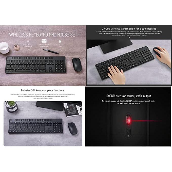 xiaomi-wireless-keyboard-and-mouse-combo-ชุดเมาส์และคีย์บอร์ดไร้สาย-ดีไซน์หรูหรา-เสียงเบา-ใช้งานง่าย-รับประกัน6เดือน