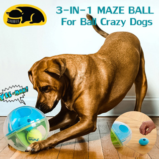 💖พร้อมส่ง💖C272 ของเล่นสุนัข ลูกบอล 3-IN-1 MAZE BALL ซ่อนขนมให้หา For Ball Crazy Dogs ไม่ให้เหงาหรือเบื่อ ซักได้