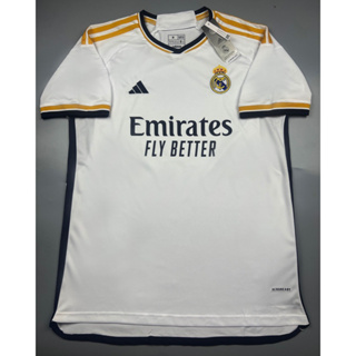 SALE !!! เสื้อบอล AAA 2023-24 รีลมาดริด เหย้า สีขาว Real Madrid Home  ตำหนิสีตกนิดหน่อย Cecat