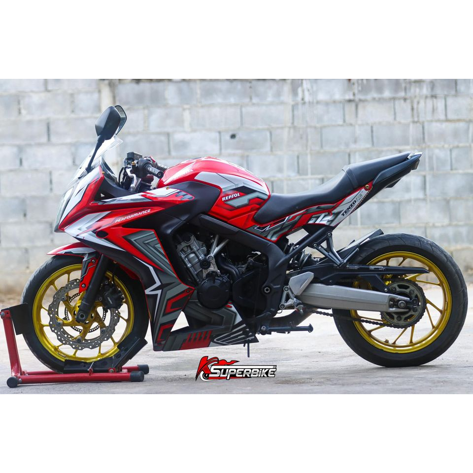 สติ๊กเกอร์แต่งลายรถ Honda Cbr 650F ลาย LKB RACING V.1 | Shopee Thailand