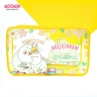 กระเป๋าดินสอ Moomin มุมิน MIN-229 ขนาด 23x14cm. ลายลิขสิทธิ์แท้ Moomin กระเป่าเครื่องสำอางค์ (1ใบ)