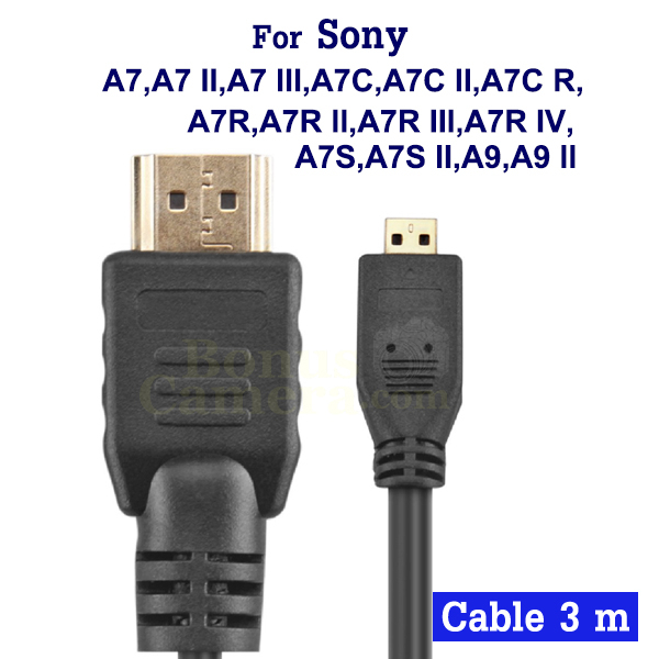 สาย-hdmi-ยาว-3m-ใช้ต่อ-sony-a7-a7-ii-a7-iii-a7c-a7c-r-a7-r-a7-r-ii-iii-iv-a7s-a7s-ii-a9-a9-ii-เข้ากับ-hdtv-monitor-cable