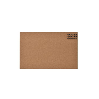 กระดานบอร์ดไม้ก็อกสำหรับติดข้อความ กระดานติดรูป ขอบขาว ขนาด 52x33 ซม.