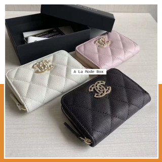 CHANELCaviar Zip Coin Purse/ Card Holder Original กระเป๋าในเหรียญ ใส่บัตร