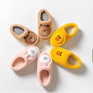 Slipper สลิปเปอร์ รองเท้าใส่ในบ้าน ไลน์เฟรนด์ Linefriends