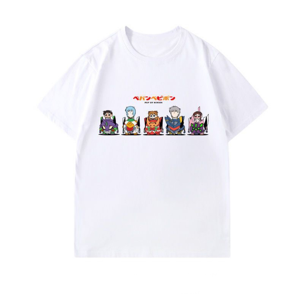 eva-neon-genesis-evangelion-เกมอะนิเมะเทรนด์ฤดูร้อนเสื้อยืดแขนสั้นลำลองสำหรับผู้ชายและผู้หญิง