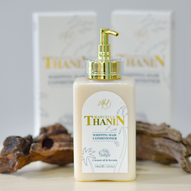 thanin-whipping-hair-conditioner-coconut-oil-amp-keratin-300ml-ผลิตภัณฑ์ครีมนวดผม-ช่วยบำรุง-ฟื้นฟู