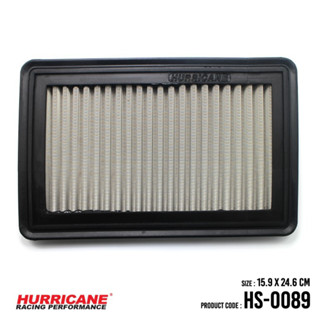 HURRICANE กรองอากาศสแตนเลส , ผ้าแดง Mazda ( 323V , 323VI, MP 3, Premacy , Protégé) HS-0089 , HS-0089