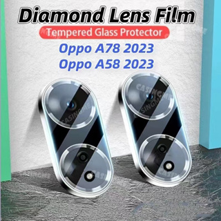 (พร้อมส่งในไทย) ตรงรุ่น Oppo A58 4G  ฟิล์มกระจก กันรอย เลนส์กล้อง สำหรับ Oppo A58 A78 A78 4G ฟิล์มกระจกใส ออปโป้A58 4G