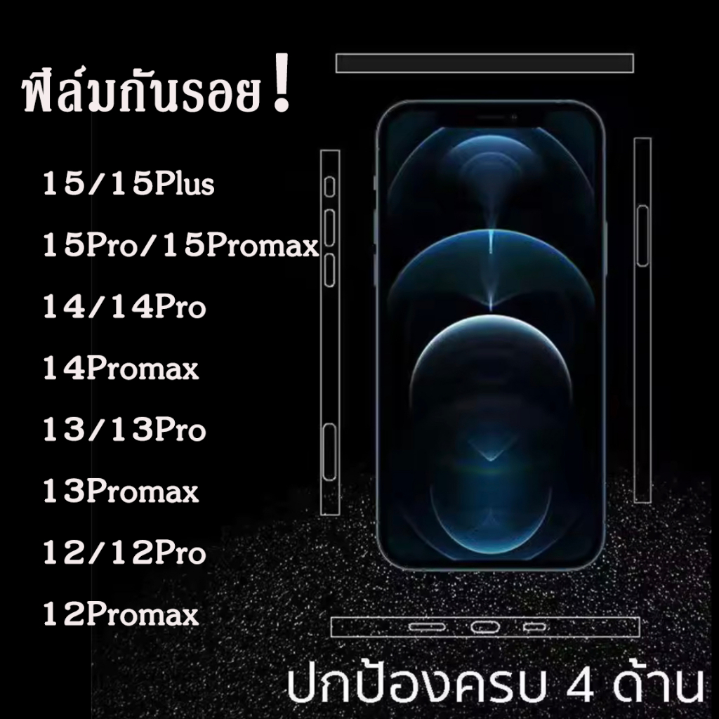 พร้อมส่งจากไทย-ฟิล์มกันรอย-ขอบข้าง-กันรอยรอบตัวเครื่อง-สำหรับiphone-13-pro-max-12-mini-12-15-pro-max-14-pro-max