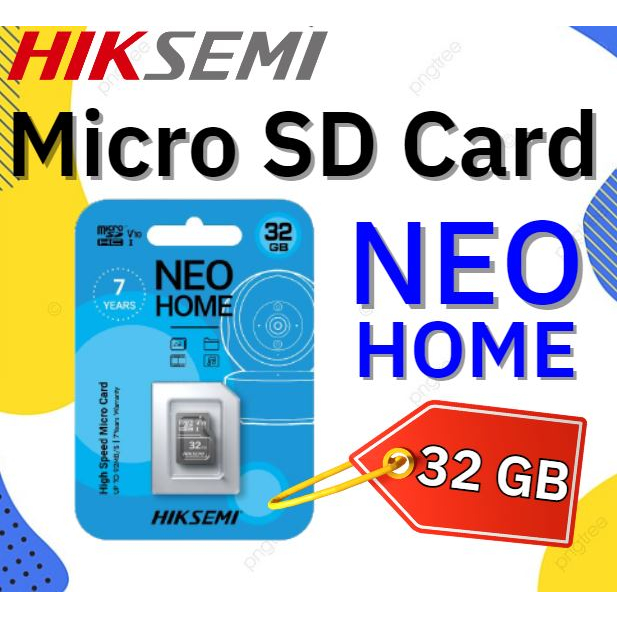 HIKSEMI Micro SD Card NEO HOME (เมมโมรี่การ์ด)32GB 64GB 128GB | Shopee ...